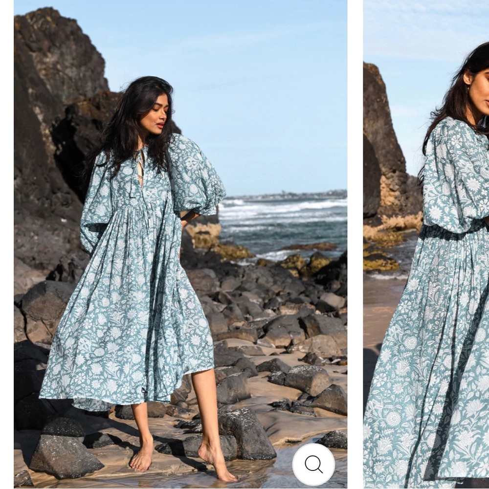 Daughters of India - Kyra dress Ocean Blue NWT (small)